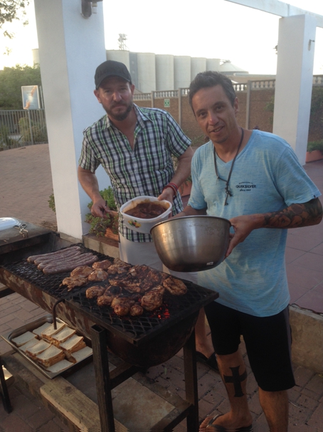 having a braai